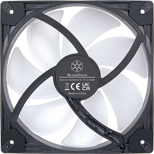 Silverstone Vista 140 Case Fan (1600rpm / 86cfm) with ARGB Lighting and 4-Pin PWM Connection