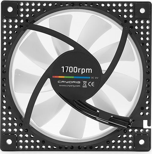 Cryorig Crona X Case Fan 120mm 1700rpm with ARGB Lighting and 4-Pin PWM Connection White