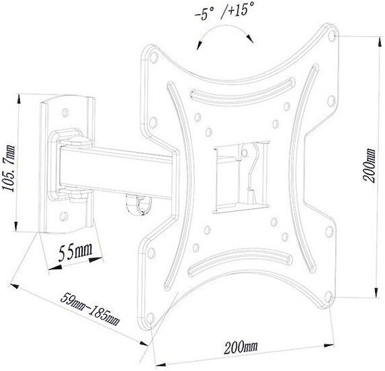 Blow 76-863 76-863# Suport TV de perete până la 42" și 30kg