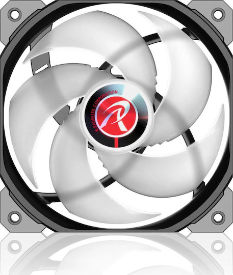 Raijintek Ageras 12 Case Fans 120mm (2200rpm / 67.38cfm) with RGB Lighting and 4-Pin PWM Connection