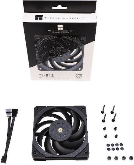 Thermalright Gehäuselüfter 120mm (2150rpm / 69cfm) Ohne LEDs Beleuchtung