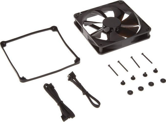 Noiseblocker BlackSilentPro PKPS Case Fan 140mm (1500rpm) Without LEDs Lighting and Connection 3-Pin