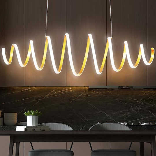 Bakaji LED Κρεμαστό Φωτιστικό Λευκό 100x160εκ. Bakaji LED Κρεμαστό Φωτιστικό Λευκό 100x160εκ.