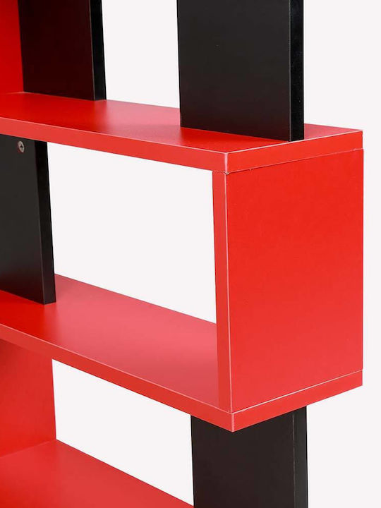 Бюро Дървено с Библиотека Red 120x60x75бр