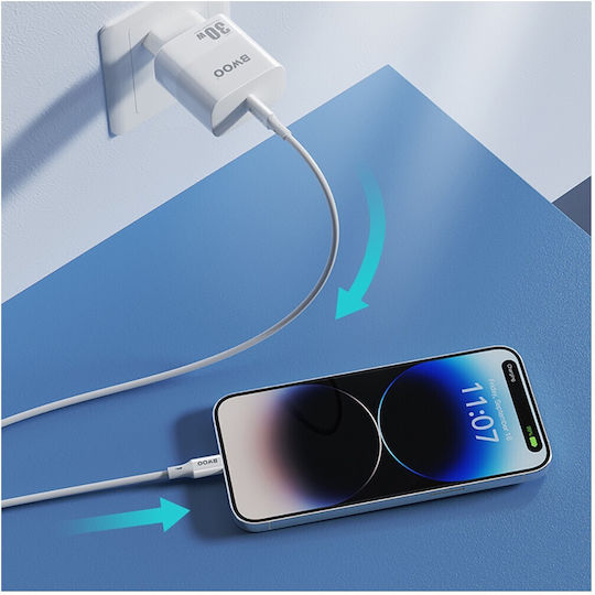 BWOO USB-C to Lightning Cable 27W White