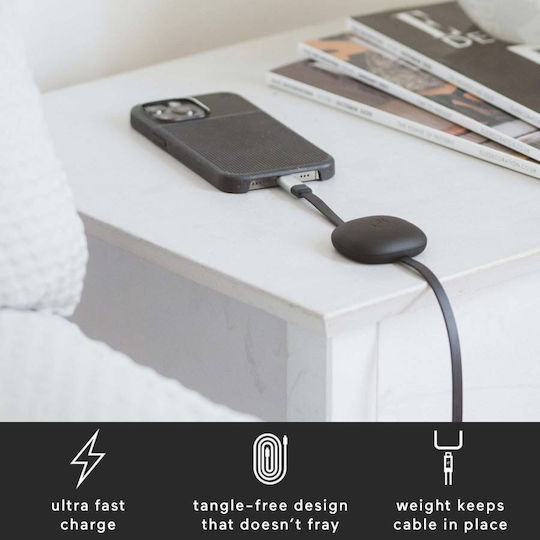 Atom Studios Extensibil USB-A la Cablu Lightning Negru 1.8m