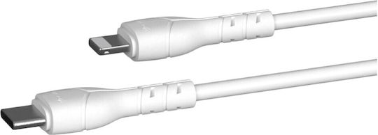 Devia Kintone Редовна USB-C към Lightning кабел 27W Бял 1м 30 броя (394591)