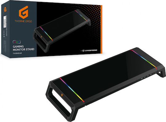Conceptronic HUB USB RGB Monitor Stand Стойка Монитор Черна