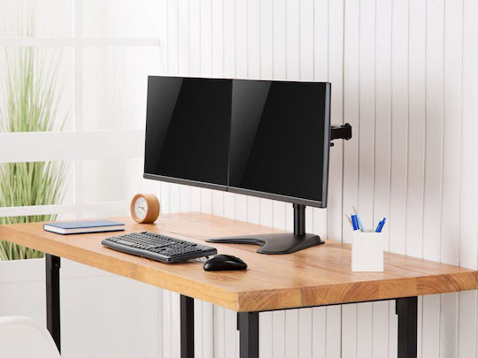 Equip Desktop Stand for 2 Monitors up to 32" with Arm (650123)