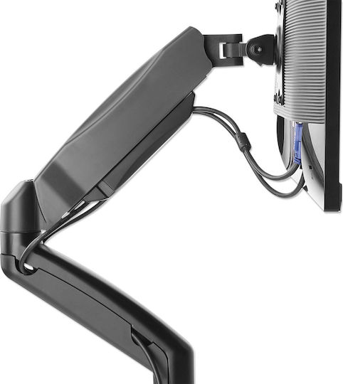Manhattan Stand Desk Mounted for 2 Monitors up to 32" with Arm (462501)