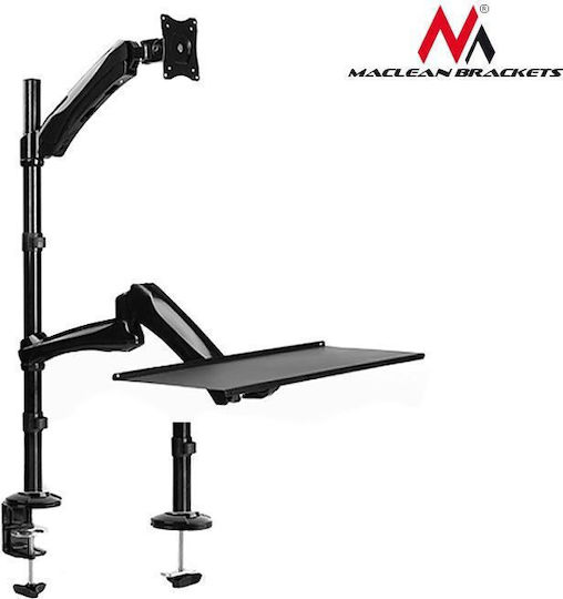 Maclean Energy Tabletop Suport Monitor până la 27" cu Braț (MC-681)