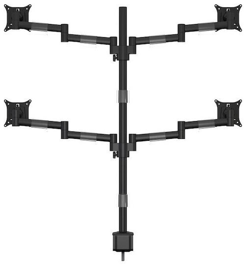 Multibrackets Stand Desk Mounted for 4 Monitors up to 30" with Arm (MB-5891)