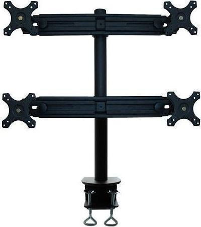 Newstar Stand Desk Mounted for 4 Monitors up to 30" with Arm (FPMA-D700D4)