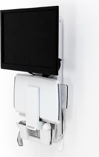 Ergotron StyleView Монтиран на стена Стойка Монитор до 24" Бял
