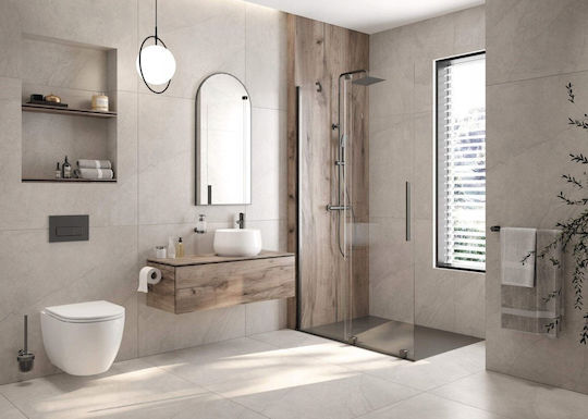 Deante Single Wall-Mounted Bathroom Rail Silver
