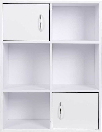 Βιβλιοθήκη Λευκός 80x61.5x29.5εκ.