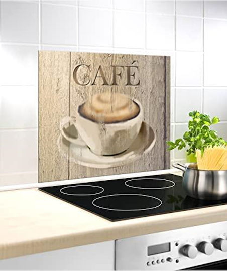 Wenko Glass Splashback Cafe Tempered Multicoloured 60 X 50 X 0.1 Cm