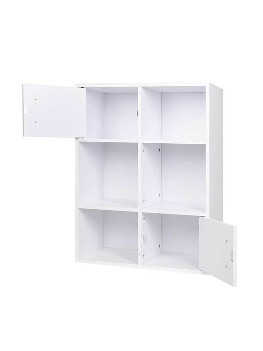White Bookcase 80x61.5x29.5cm