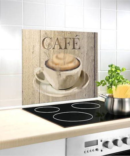 Wenko Glass Splashback Cafe Tempered Multicoloured 60 X 50 X 0.1 Cm