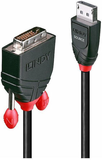 Lindy Cable DisplayPort male - DVI male Μαύρο (41489)