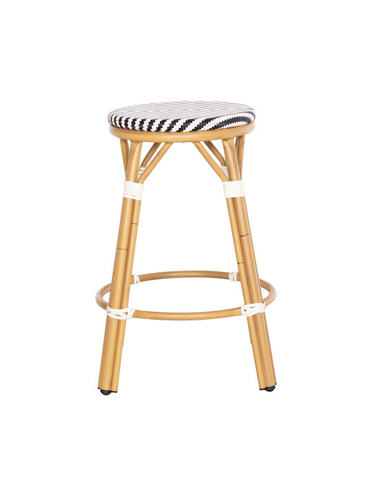 Scaun Rafturi și dulapuri pentru vin de Grădină din Aluminiu Chino Bamboo Look 1buc 43x43x65cm