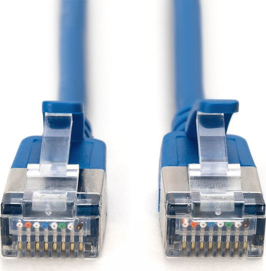 Digitus F/FTP Cat.6a (Gigabit) Καλώδιο Δικτύου Ethernet 3m Μπλε