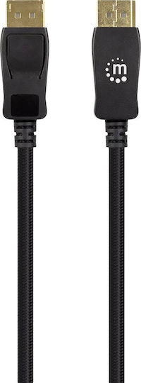 Manhattan Cable DisplayPort male - DisplayPort male 2m Μαύρο (353618)