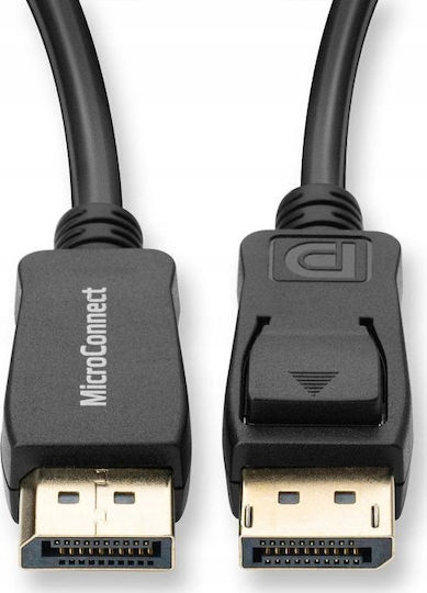 Microconnect Cable DisplayPort male - DisplayPort male 2m Μαύρο (MC-DP-MMG-200)