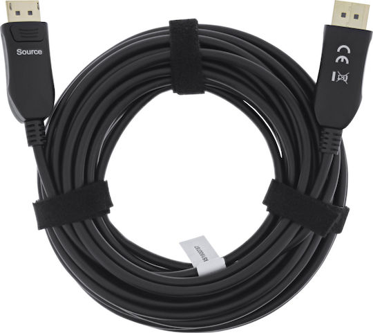 InLine Cable DisplayPort male - DisplayPort male 20m Μαύρο (17220I)