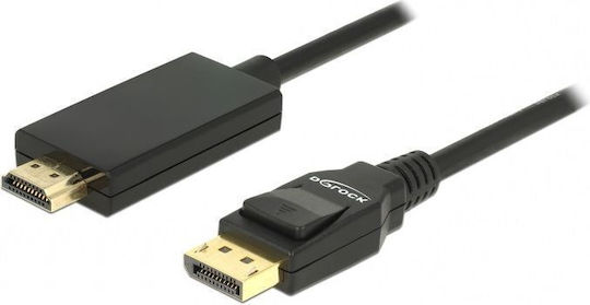 DeLock Cable DisplayPort male - HDMI male 1m (85316)