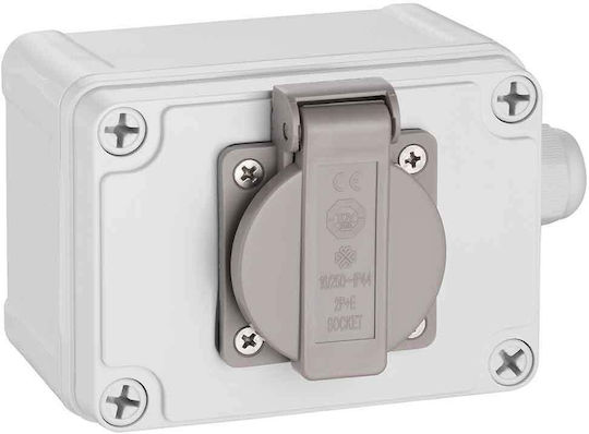 Bakaji Power Socket Gray 1pcs