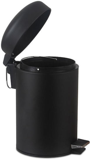 Andrea House Metallic Bathroom Basket 3lt Black