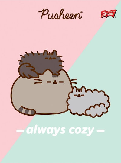 Majewski A5 Notebook 32 Sheets Double Line Two-color Laminated Pusheen P15 Mix Price 1 Piece