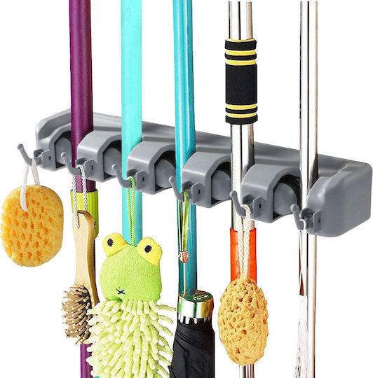 Bakaji Mop & Broom Holder 8cm 02841368 1pcs