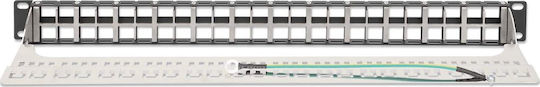 Intellinet Network Solutions Intellinet 48-port Patch Panel Shielded Unloaded 1u Blank Panel 48.26 Cm 19-inch Rack Mounting Keystone Jacks Black