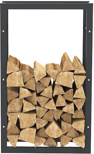 Bakaji Metal Indoor Fireplace Stove Log Holder Support 100x60x25cm 02835834
