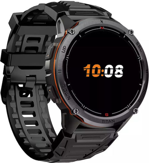 MaxCom FW111 Titan Chronos 54mm Rezistent la apă Smartwatch (Negru)