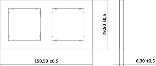 Karlik Mini Double Frame Grey Matte 27mr-2