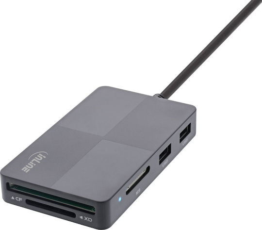 InLine Card Reader USB 3.2 για SD/xD
