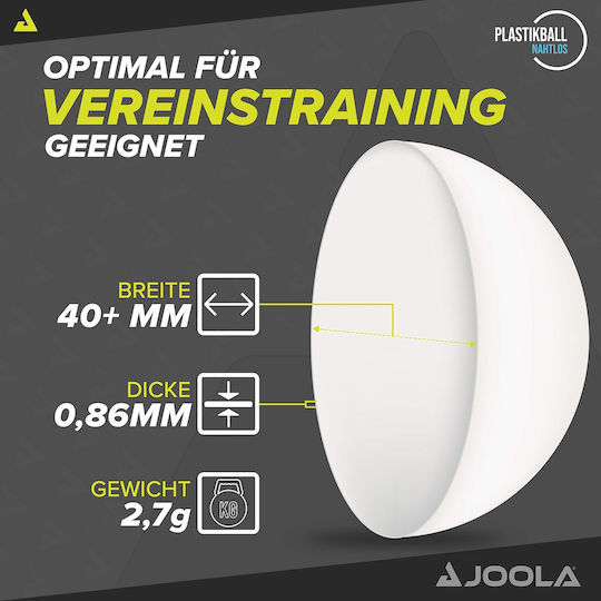 Joola Flip 40+ Table Tennis Balls 72 Pcs
