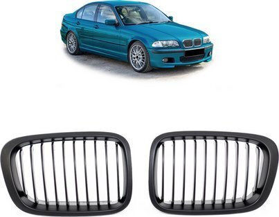 Mtuning Sport Grille Single Slat Matt Black BMW 3 E46 Compact Pre-Facelift 1998-2001