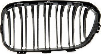Σπορ Γρίλια Mtuning Διπλά Πτερύγια Matt Black Bmw 1 F20 F21 Facelift 2015-2019