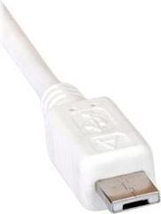 Value Regular USB 2.0 to micro USB Cable Λευκό 1.8m (11.99.8753-10) 1τμχ
