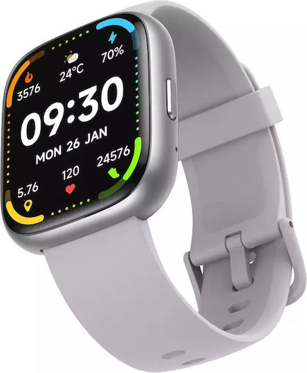 MaxCom Ecowatch 6 46mm with Heart Rate Monitor (Silver)