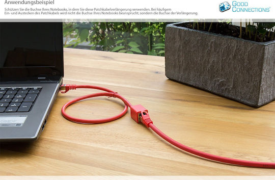 Good Connections S/FTP Cat.6 (Gigabit) Καλώδιο Δικτύου Ethernet 2m Κόκκινο