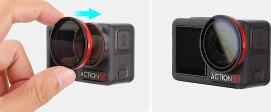 Хибриден филтър 2 1 поляризиращ PL ND64 DJI Osmo Action 5 Pro 5Pro 4 3 Fi903-64P