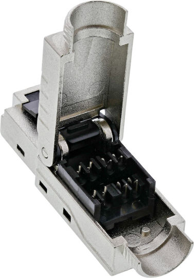 Inline Rj45 Plug Cat.6a 500mhz Field-installable Shielded Screw Cap