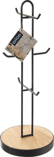 Orion Metallic Mug Stand 15.5x15.5x40cm Black