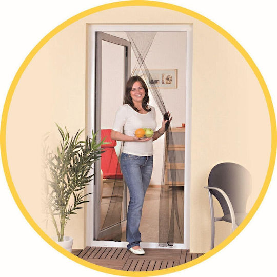Easy-Life Plasă De Țânțari Ușă Cu Scai Stabilă 60x2cm
