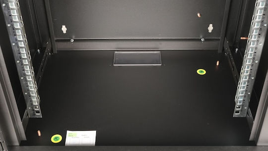 Equip Equip сървърен шкаф 19" 09U 600x450mm стъклена врата черен
